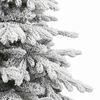 vidaXL Artificial Hinged Christmas Tree White 180 cm PE and PVC