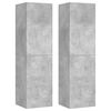 vidaXL TV Cabinets 4 pcs Concrete Grey 30.5x30x110 cm Engineered Wood