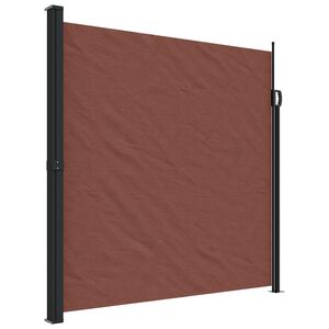 vidaXL Retractable Side Awning Brown 200x500 cm