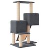 vidaXL Cat Tree with Sisal Scratching Posts Dark Grey 82 cm