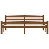 vidaXL Bed Frame without Mattress Honey Brown Solid Pinewood 160x200 cm