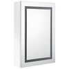 vidaXL LED Bathroom Mirror Cabinet Shining White 50x13x70 cm