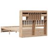vidaXL Bookcase Bed without Mattress 135x190cm Double Solid Wood Pine