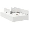 vidaXL Storage Bed Frame with Door White 120 x 190 cm Engineered Wood