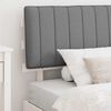 vidaXL Bed Frame with Upholstered Headboard Light Grey 100 x 200 cm