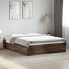 vidaXL Bed Frame without Mattress Brown Oak 150x200 cm King Size