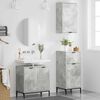 vidaXL Bathroom Furniture Set 3 pcs Concrete grey Engineered wood