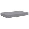 vidaXL Floating Wall Shelves 2 pcs Grey 40x23x3.8 cm MDF