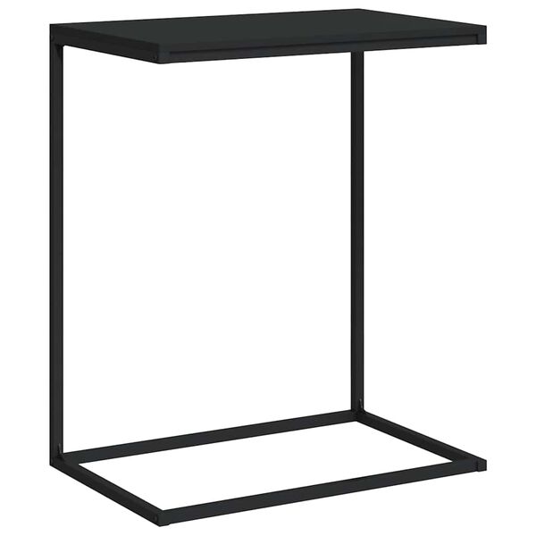 vidaXL Side Table Black 55x35x66 cm Engineered Wood