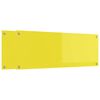 vidaXL Kitchen Backsplash 2 pcs Yellow 110 x 40 cm Tempered Glass