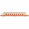 vidaXL Floor Bed Frame Wax brown 150 x 200 cm Solid pine wood