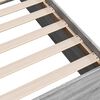 vidaXL Bed Frame without Mattress Grey Sonoma 135x190 cm Double