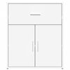 vidaXL Sideboard White 60x31x70 cm Engineered Wood
