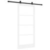 vidaXL Sliding Door ORKDAL 93 x 202 cm Solid Pine Wood and Glass