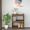 vidaXL Book Cabinet Honey Brown 60x35x71 cm Solid Wood Pine
