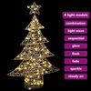 vidaXL Christmas Tree with 120 LEDs Warm white 120.5 cm PET