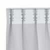 vidaXL Blackout Curtains with Rings 2 pcs Pale Grey 225 x 140 cm