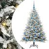 vidaXL Artificial Pre-lit Christmas Tree with Ball Set Green 150 cm