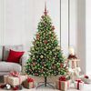 vidaXL Artificial Hinged Christmas Tree 300 LEDs Green 180 cm