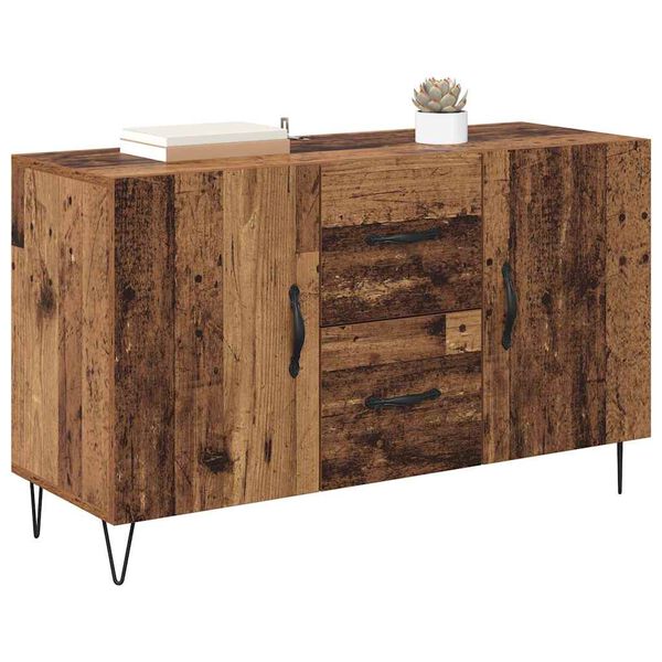 vidaXL Sideboard with Drawer Old Wood 100 x 36 x 60 cm Engineered Wood