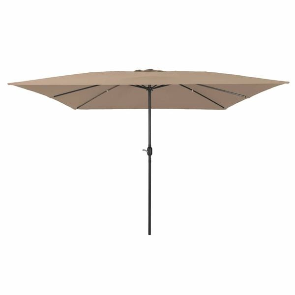 vidaXL Garden Parasol Taupe and Black 295 x 295 x 245 cm