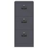 vidaXL File Cabinet Anthracite 45.5 x 42 x 106.5 cm Cold-Rolled Steel