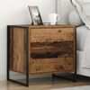 vidaXL Bedside Table Old Wood 50 x 39.5 x 50 cm Engineered Wood