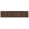 vidaXL TV Wall Cabinet with LED Brown Oak 180x31x39.5 cm