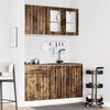 vidaXL 4 Piece Kitchen Cabinet Set Lucca Smoked Oak Engineered Wood