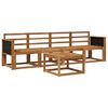 vidaXL Outdoor Sofa Set 4 pcs Natural Solid Acacia Wood
