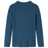 Kids' T-shirt with Long Sleeves Rib-knit Navy Blue 116