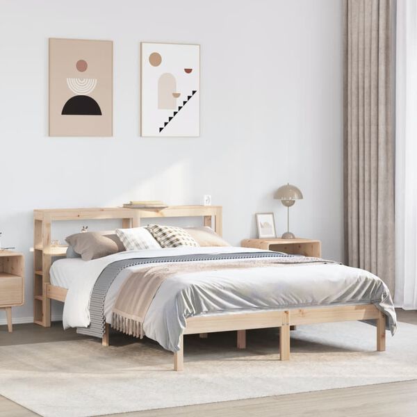 vidaXL Bed Frame without Mattress 160x200 cm Solid Wood Pine