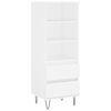 vidaXL Highboard White 40x36x110 cm Engineered Wood