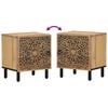 vidaXL Bedside Cabinets 2 pcs 40x33x46 cm Solid Wood Mango