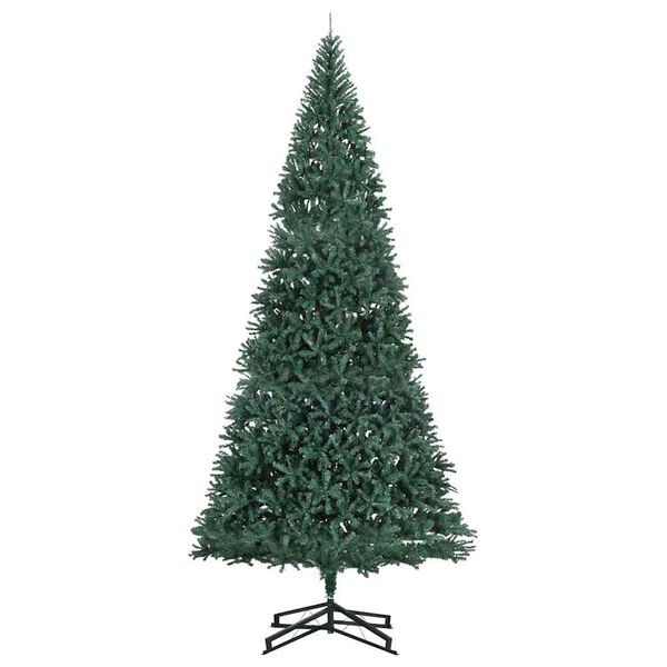 vidaXL Artificial Pre-lit Christmas Tree with Stand Green 500 cm PVC