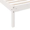 vidaXL Extra Long Bed Frame without Mattress White 80x220 cm Solid Wood Pine