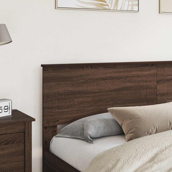 vidaXL Headboard Brown Oak 200 cm Engineered wood