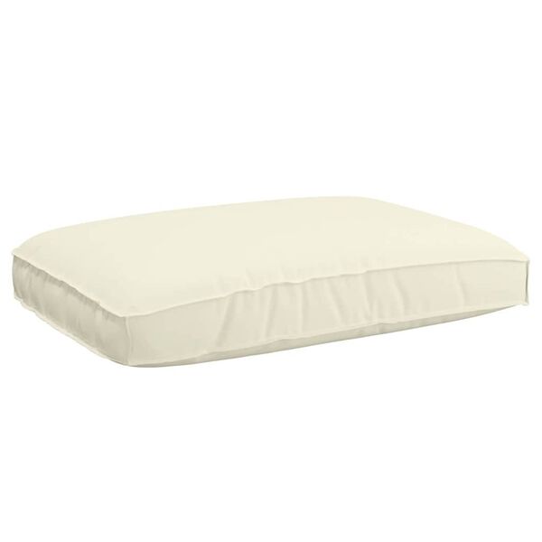vidaXL Pallet Cushion for suitable for Seat Cream 120 x 80 x 12 cm