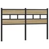 vidaXL Headboard Sonoma Oak 140 cm Iron and Engineered Wood