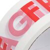 vidaXL Packaging Tape 72 pcs FRAGILE Printed White 48 mm x 66 m