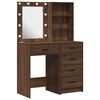 vidaXL Dressing Table 2 pcs Brown 50 x 41 x 135 cm Engineered wood