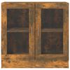 vidaXL Vitrine Cabinet Smoked Oak 82.5x30.5x80 cm Engineered Wood