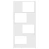 vidaXL Book Cabinet Room Divider White 60x24x124.5 cm Engineered Wood