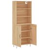vidaXL Highboard Sonoma Oak 69.5x34x180 cm Engineered Wood