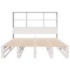 vidaXL Bookcase Bed without Mattress White 160x200 cm Solid Wood