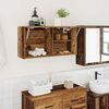 vidaXL Bathroom Wall Cabinet Old Wood 80x25x40 cm Engineered Wood