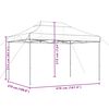 vidaXL Party Tent Folding Burgundy 279 x 410 x 315 cm Oxford Fabric