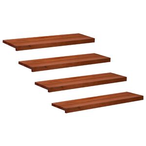 vidaXL Stair Treads 4 pcs 100 x 30 x 2 cm Brown Solid Beech Wood