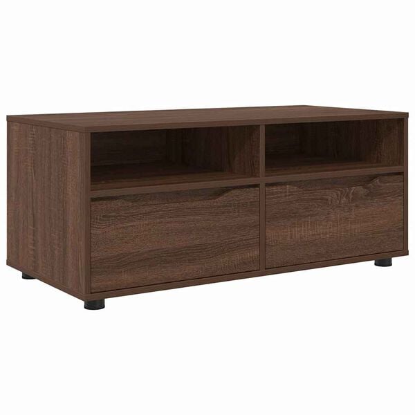 vidaXL TV Cabinet Brown Oak 100 x 48 x 43 cm Engineered Wood