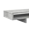vidaXL Monitor Stand Concrete Grey 100x27x15 cm Engineered Wood